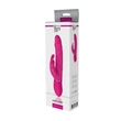 Vízálló és tölthető, szilikon nyuszi vibrátor Cocky Rabbit Magenta