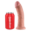 Realisztikus, vastag, here nélküli dildó 20 cm - 8" Cock Light