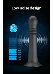 Letapasztható lökő és forgó vibrátor Pretty Love Stellan Black