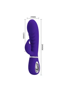 Csiklókaros vibrátor Pretty Love Prescott purple