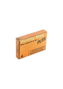 Potencianövelő kapszula Virility max plus - 4 db