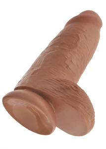 Vastag barna herés dildó Chubby Tan 23 cm