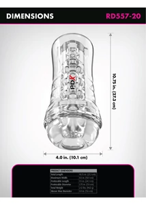 Maszturbátor átlátszó Viewtube see-thru ez-grip stroker