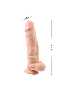 Letapasztható dildó Decovan brown 10.4" dildo