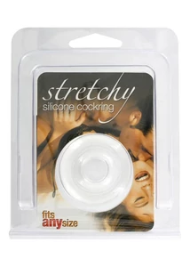Stretchy szilikon péniszgyűrű - áttetsző