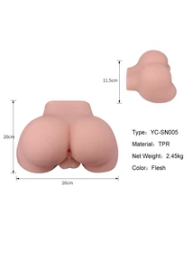 Ánusz maszturbátor herékkel Double Hole 3D Masturbator IX