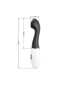 Szilikon g-pont fekete vibrátor 17 cm Pretty Love Charles