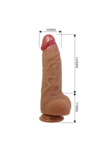 Realisztikus herés dildó 23 cm - Pretty Love Najm 9.1" Dildo