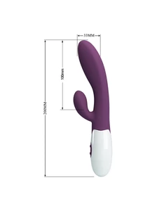 Csiklóizgatós g-pont vibrátor Pretty love Alvis Purple