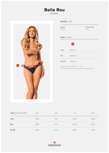 Virágmintás csipkés bugyi Bella Rou panties XS/S