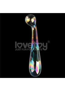 Üvegdildó g-pont és prosztataizgatáshoz is - Twilight gleam glass dildo-alluring arc