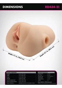 Maszturbátor realisztikus Double pounder vibrating squeeze stroker
