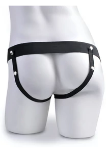 Felcsatolható pénisz vibrátor 18 cm Hollow strap-on 