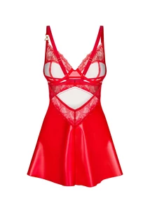 Szexi babydoll és alsó (piros) Aliosa chemise & thong s/m