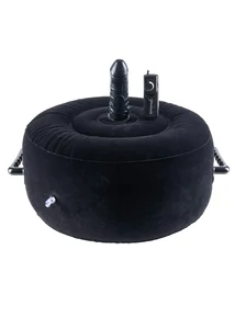 Felfújható párna vibrátorral Inflatable hot seat black