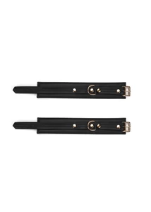 Bokabilincs Black organosilicon ankle cuffs