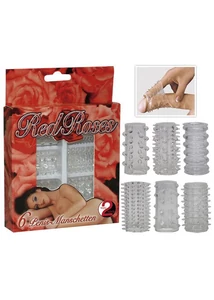 Péniszmandzsetta szett Red Roses Penis Ring Set 6 pcs