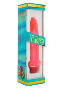 Zselés keskeny vibrátor - Jelly Anal Slim Jim Vibrator Pink