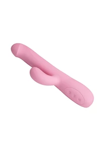 Csiklókaros, forgó, tölthető vibrátor Pretty love truman pink