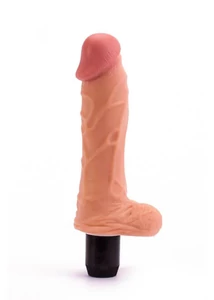 Realisztikus herés vibrátor 22 cm - 9" Real Feel Flexi Multi Speed Vibrator