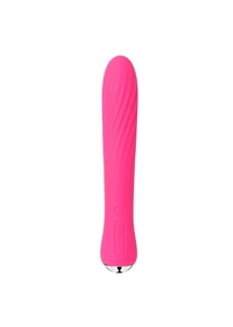 Rugalmas szilikon fűthető rúdvibrátor Anya Plum Red 19,5 cm