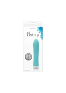Szilikon rúdvibrátor Luxe Honey Turquoise