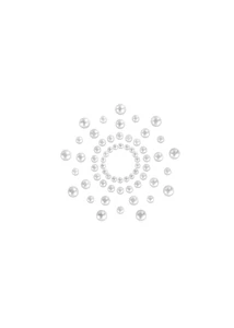Mellbimbódísz átlátszó kövekkel Mimi - pearl nipple covers