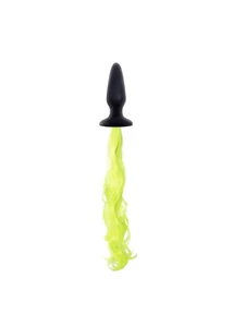 Plug lófarokkal Unicorn tails yellow