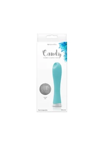 Rugalmas szilikon vibrátor Luxe Candy Turquoise