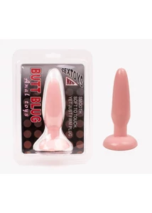 Lágy anál dildó világos testszín - Butt Plug Anal Toys Flesh