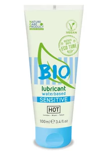 Vegán vízbázisú síkosító érzékeny bőrre HOT BIO lubricant waterbased Sensitiv 100 ml