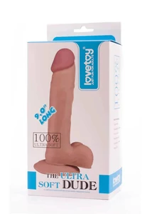 The ultra soft dude 9" élethű dildó tapadókoronggal 23 cm