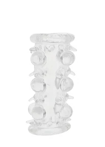 Gyöngyös áttetsző péniszmandzsetta Lust Cluster Clear