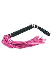 Whip pink valódi bőr korbács rózsaszín 35 cm