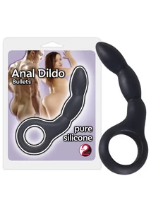 Szilikon hajlított análdildó Anal Dildo Bullets 13,5cm