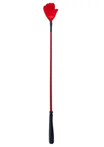 Devil sticks piros lovaglópálca - tenyér forma ütőfelülettel