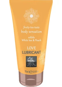 Barackos ízű, ehető síkosító Love Lubricant edible - white tea & peach 75ml