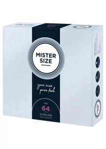 Ultra vékony óvszer Mister Size 64 mm kondom 36 db