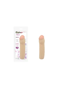 Péniszhosszabbító köpeny 22 cm Charmly Cyber Skin Sleeve 8,5" No. 1.