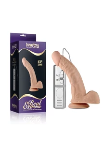 Vibrátoros herés dildó távirányítóval 22 cm - 8.5" Real Extreme Vibrating Dildo