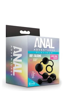 Análfüzér különböző méretű gyöngyökkel Anal Adventures Large Anal Beads