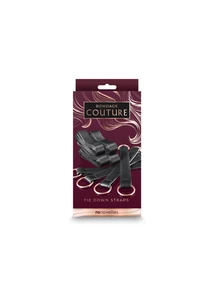Ágyhoz kötöző szett Bondage Couture - Tie Down Straps - Black