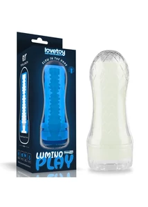 Világító Lumino play maszturbátor ribbed 20,5 cm