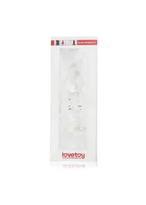 Átlátszó üvegdildó 5.5" Glass Romance Clear