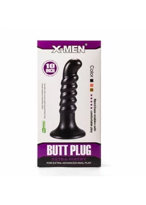 Extra nagy fekete plug 25,4 cm - X-Men 10" Extra Girthy Butt Plug Black IV