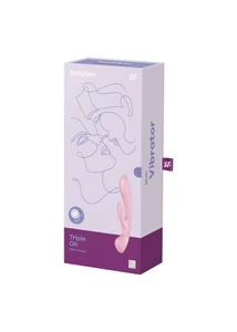 Nyúl vibrátor Satisfyer Triple oh pink 24 cm