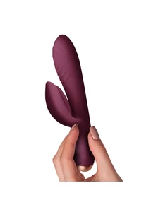 Csiklókaros szilikon vibrátor Climaximum - Spirit Burgundy