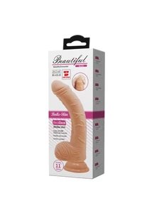 Letapasztható realisztikus vibrátor Beautiful Alex 11" Vibrating Dildo 28 cm