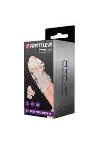 Pénisz és makk vastagító, átlátszó Pretty love penis sleeve oscar