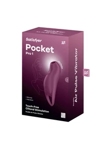 Léghullámos csiklóizgató vibrátor Pocket Pro 1 purple